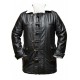 Dark knight Rises Bane Genuine Leather Buffing Black Trench Coat/Jacket