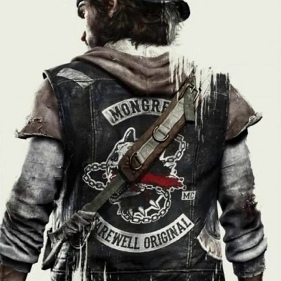 Deacon John Mongrel Farewell Motorcycle Leather Vest Deacon John Mongrel Farewell Motorcycle Leather Vest