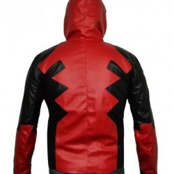 Deadpool Leather Hoodie Costume