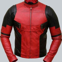Deadpool Red Leather Jacket