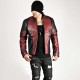 Deadpool Maroon & Black Genuine Real Leather Jacket