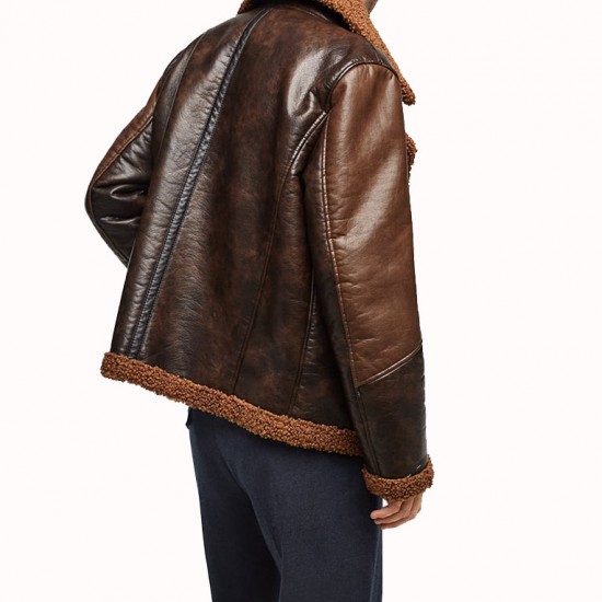 Dean Ambrose Shearling Leather Jacket Dean Ambrose Shearling Leather Jacket
