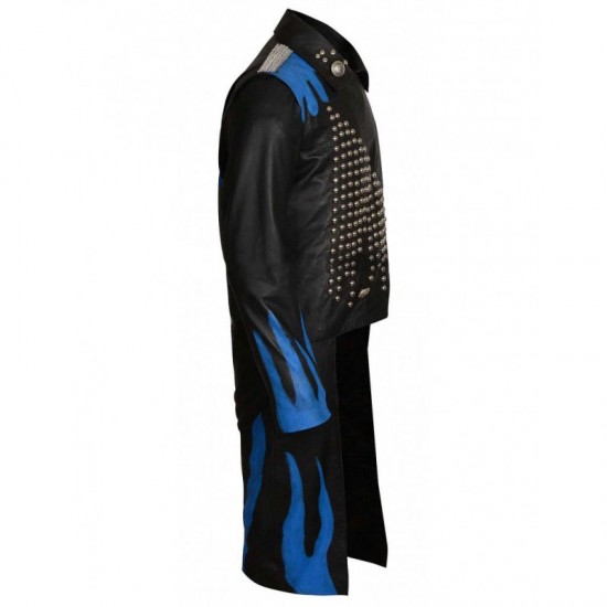 Descendants 3 Movie Hades Leather Coat Studded Halloween Cosplay Costume Descendants 3 Movie Hades Leather Coat Studded Halloween Cosplay Costume