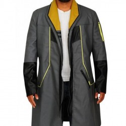 Detroit Become Human Markus Android RK200 Cosplay Black Leather Coat