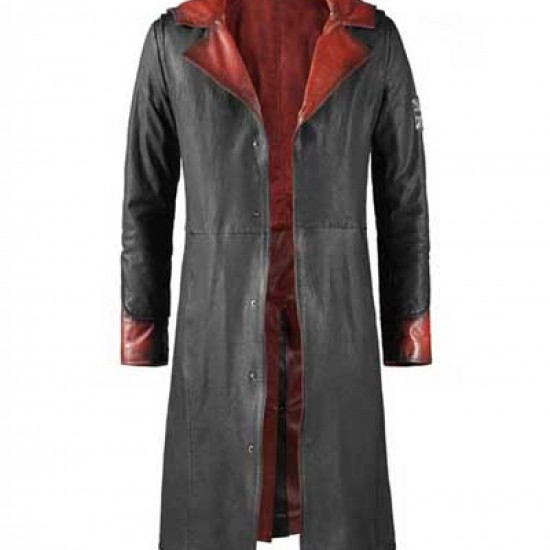 Devil May Cry 5 Dante Leather Trench Coat Costume Devil May Cry 5 Dante Leather Trench Coat Costume