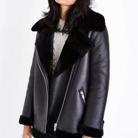 Dodge Locke and Key Laysla De Oliveira Black Jacket