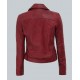 Elisa Womens Maroon Leather Motorcycle Jacket Elisa Womens Maroon Leather Motorcycle Jacket