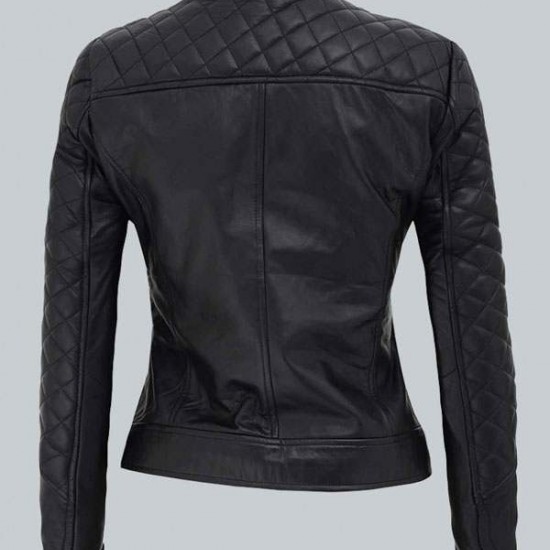 Ellen Slim Fit Ladies Black Quilted Jacket