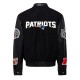 England Patriots 2024 Black Biker Varsity Jacket England Patriots 2024 Black Biker Varsity Jacket