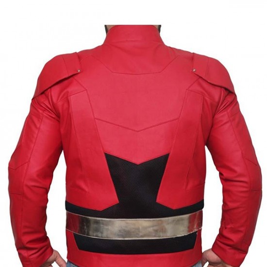 Ezra Miller Justice League The Flash Costume Leather Jacket Ezra Miller Justice League The Flash Costume Leather Jacket