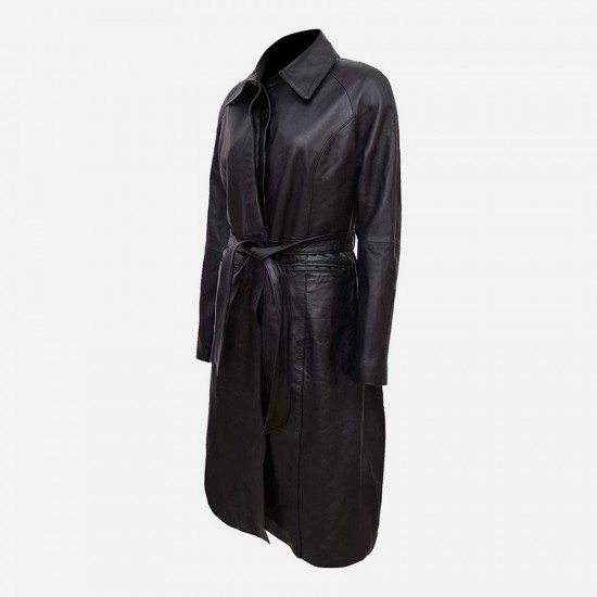 Fantastic Beasts : The Crimes Of Grindelwald Tina Goldstein Black Leather Coat Fantastic Beasts : The Crimes Of Grindelwald Tina Goldstein Black Leather Coat