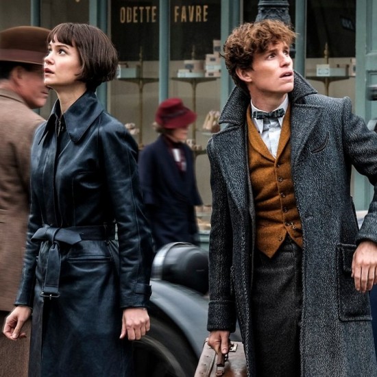 Fantastic Beasts : The Crimes Of Grindelwald Tina Goldstein Black Leather Coat Fantastic Beasts : The Crimes Of Grindelwald Tina Goldstein Black Leather Coat