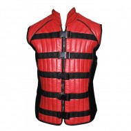 Farscape TV Series John Crichton's Maroon and Black Leather Vest