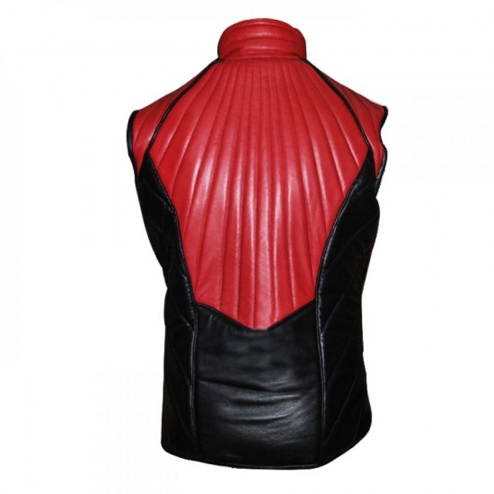 Farscape TV Series John Crichton's Maroon and Black Leather Vest