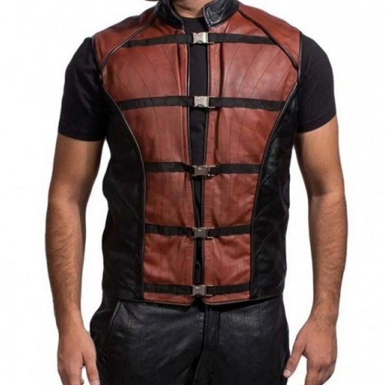 Farscape John Crichton Leather Biker Vest Farscape John Crichton Leather Biker Vest