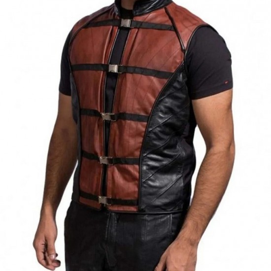 Farscape John Crichton Leather Biker Vest