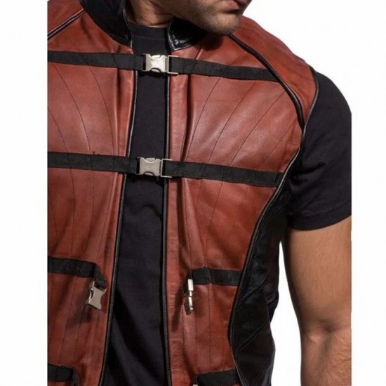 Farscape John Crichton Leather Biker Vest Farscape John Crichton Leather Biker Vest