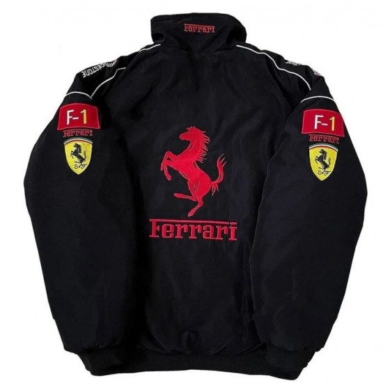 Ferrari Vintage Black Racing Jacket Ferrari Vintage Black Racing Jacket