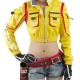 Final Fantasy 15 Cindy Yellow Leather Jacket with Hammer Head Patch Final Fantasy 15 Cindy Yellow Leather Jacket with Hammer Head Patch