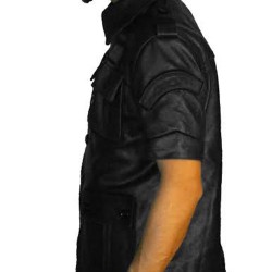 Final Fantasy XV Noctis Lucis Caelum Black Leather Jacket Trench Coat