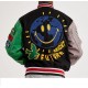 First Row Men's Chenille Patches At Front Varsity Jacket First Row Men's Chenille Patches At Front Varsity Jacket