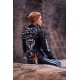 Fragile Express Handled With Love Halloween Costume Faux Leather Jacket