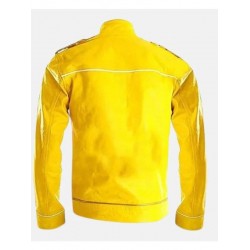 Freddie Mercury Concert Yellow Military Motorcycle Jacket