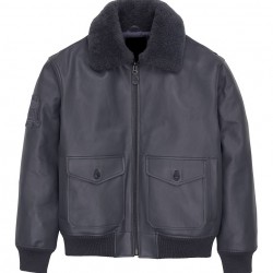 G-1 Black Biker Bomber Jacket