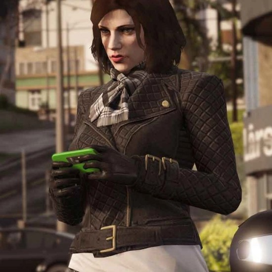 GTA 6 Female Protagonist Leather Jacket GTA 6 Female Protagonist Leather Jacket