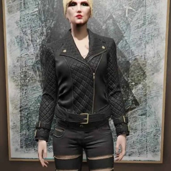 GTA 6 Female Protagonist Leather Jacket GTA 6 Female Protagonist Leather Jacket