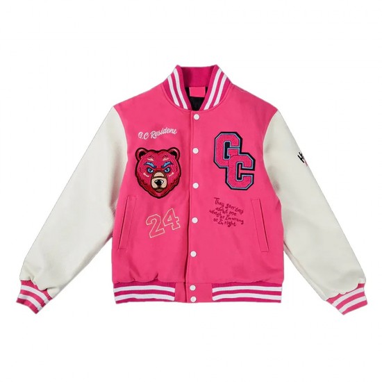 Gag City Pink Varsity Jacket Gag City Pink Varsity Jacket