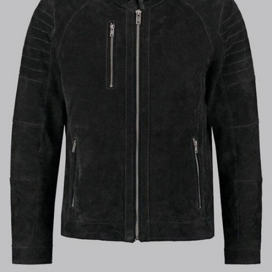 Genuine Leather Mens Black Suede Jacket Genuine Leather Mens Black Suede Jacket
