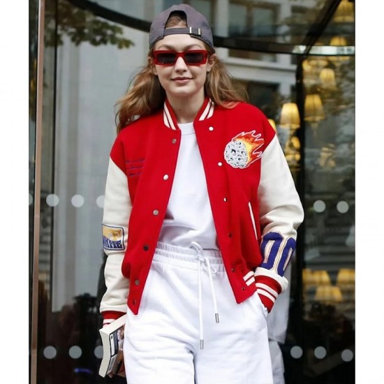 Gigi Hadid Meteor Shower Varsity Jacket