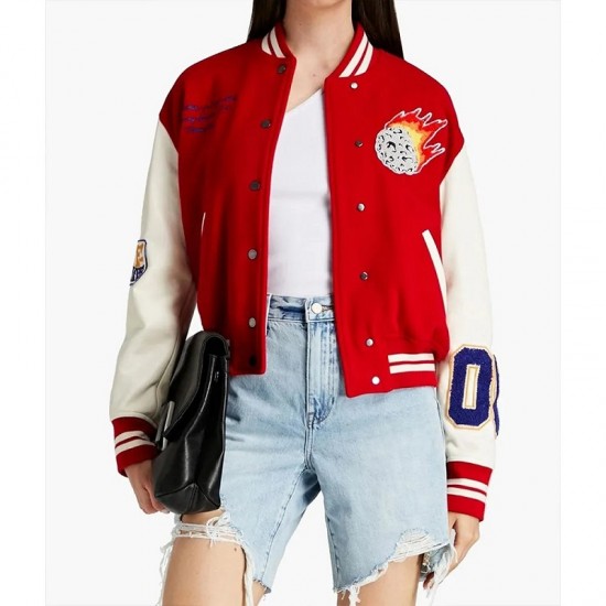 Gigi Hadid Meteor Shower Varsity Jacket Gigi Hadid Meteor Shower Varsity Jacket