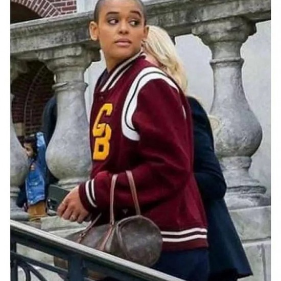 Gossip Girl Julien Calloway Red Varsity Jacket Gossip Girl Julien Calloway Red Varsity Jacket