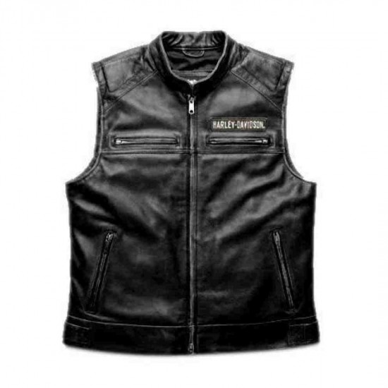 WWF Bill Goldberg Harley Davidson Men's Passing Link Leather Vest Vintage Jacket