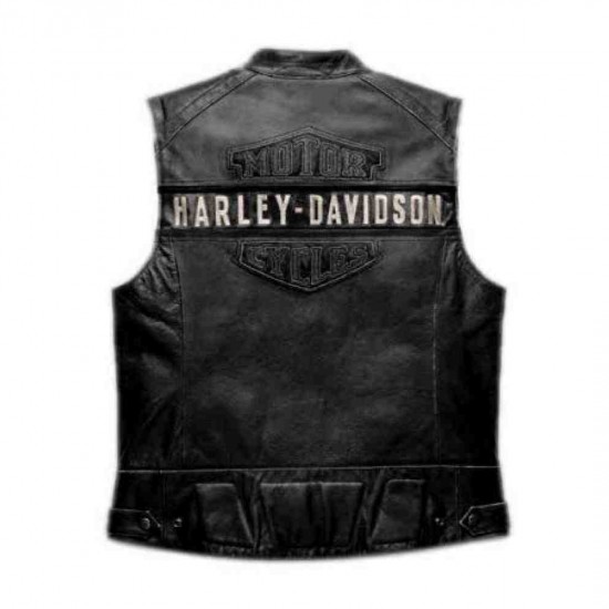 WWF Bill Goldberg Harley Davidson Men's Passing Link Leather Vest Vintage Jacket