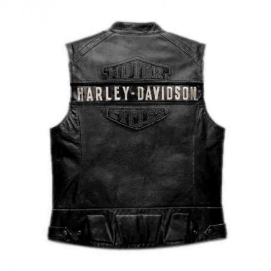 WWF Bill Goldberg Harley Davidson Men's Passing Link Leather Vest Vintage Jacket WWF Bill Goldberg Harley Davidson Men's Passing Link Leather Vest Vintage Jacket