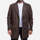 Half Life Brown Leather Coat Half Life Brown Leather Coat