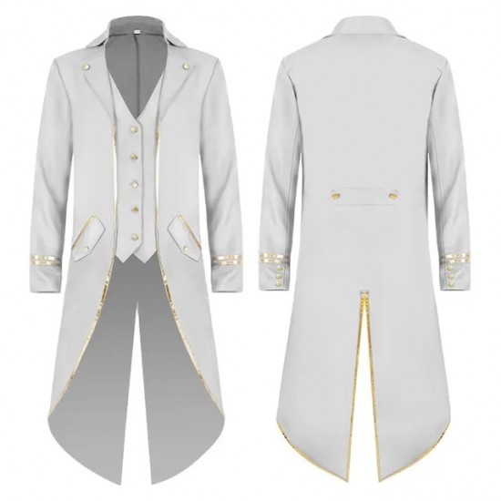 Halloween Men White Cosplay Party Costume Halloween Men White Cosplay Party Costume