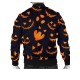 Halloween Pattern Pumpkins Bomber Jacket Halloween Pattern Pumpkins Bomber Jacket