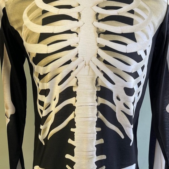 Halloween costume skeleton Polyester Unisex longsleeve shirt Halloween costume skeleton Polyester Unisex longsleeve shirt