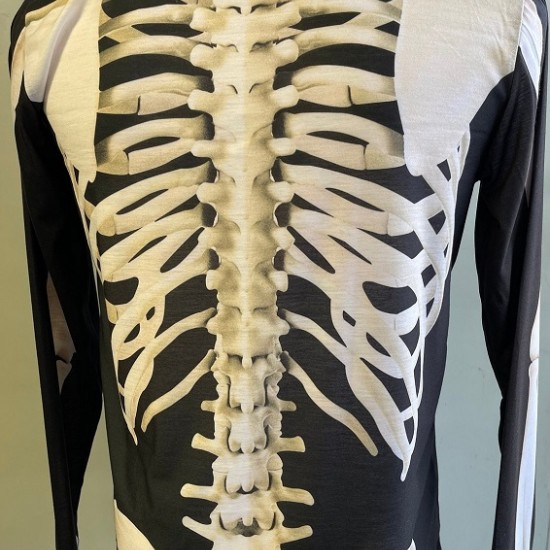 Halloween costume skeleton Polyester Unisex longsleeve shirt Halloween costume skeleton Polyester Unisex longsleeve shirt