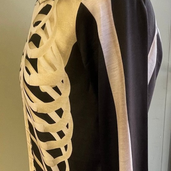 Halloween costume skeleton Polyester Unisex longsleeve shirt Halloween costume skeleton Polyester Unisex longsleeve shirt