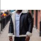 Hampton's Classic Brown B-3 Bomber Aviator Shearling Jacket Hampton's Classic Brown B-3 Bomber Aviator Shearling Jacket