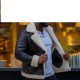 Hampton's Classic Brown B-3 Bomber Aviator Shearling Jacket Hampton's Classic Brown B-3 Bomber Aviator Shearling Jacket