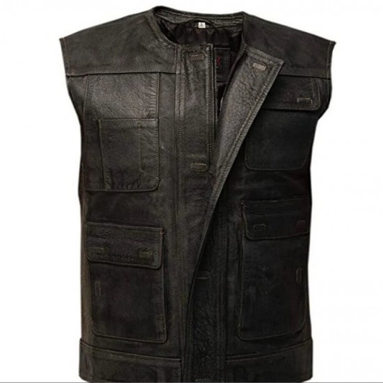 Han Solo Star Wars The Return of the Jedi Smuggler Harley Riders Leather Vest Han Solo Star Wars The Return of the Jedi Smuggler Harley Riders Leather Vest