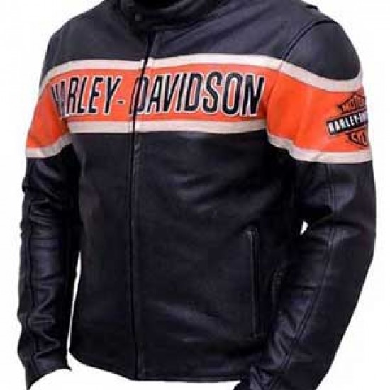 Harley Davidson Genuine Leather Jacket Victoria Lane Style Motorcycle Top