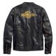 Harley Davidson Men's Forge Distressed Slim Fit Leather Jacket, Black 97006-18VM