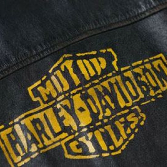 Harley Davidson Men's Forge Distressed Slim Fit Leather Jacket, Black 97006-18VM